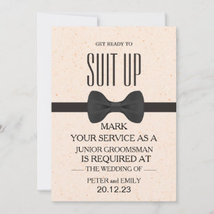 Su servicio como una invitación de Groomsman