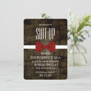 Su servicio como una invitación de Groomsman