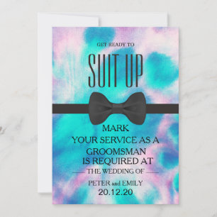 Su servicio como una invitación de Groomsman