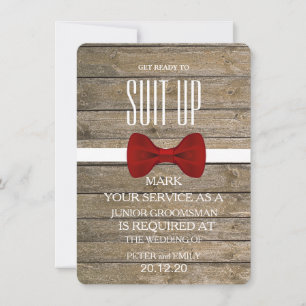 Su servicio como una invitación de Groomsman