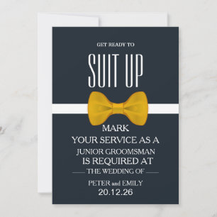 Su servicio como una invitación de Groomsman
