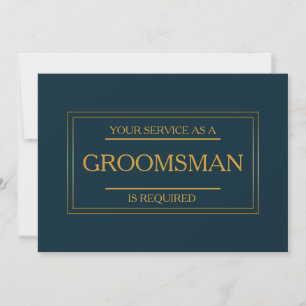 Su servicio se solicita como invitación de Groomsm