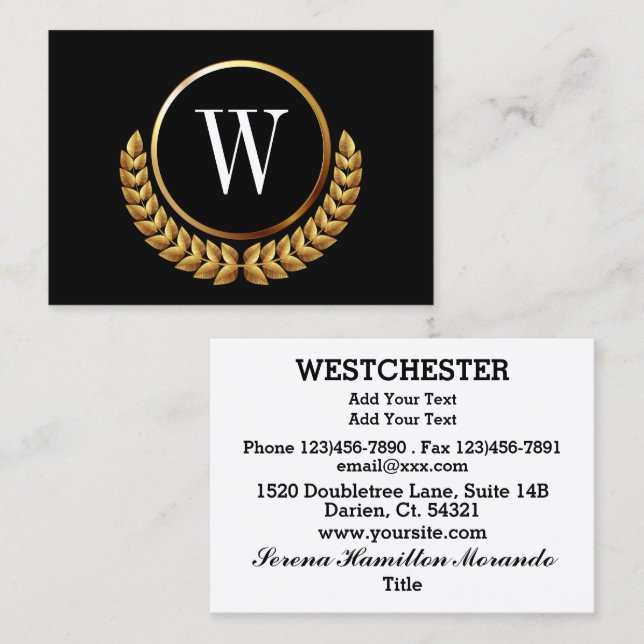 Su sofisticada tarjeta de visita (Anverso / Reverso)