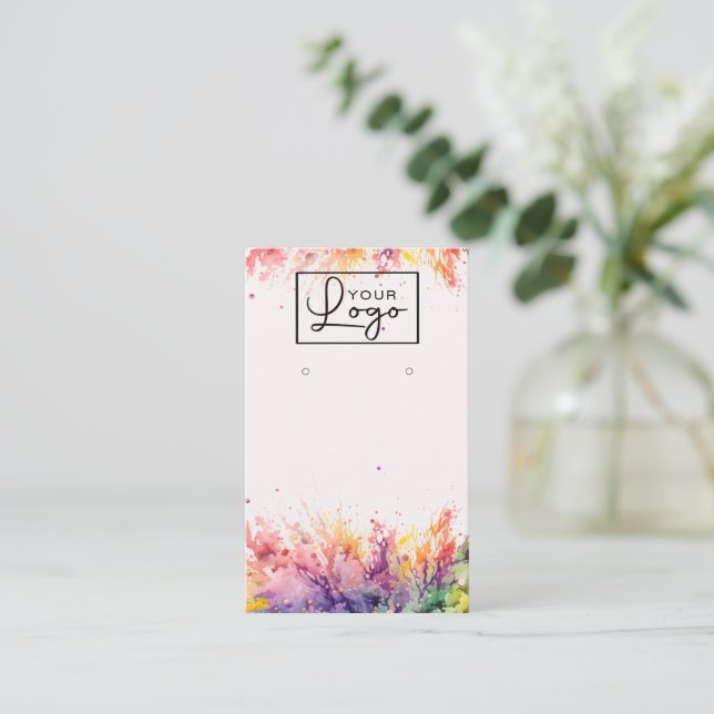 Su tarjeta de asignación luminosa con logotipo Cód (Anverso de pie)