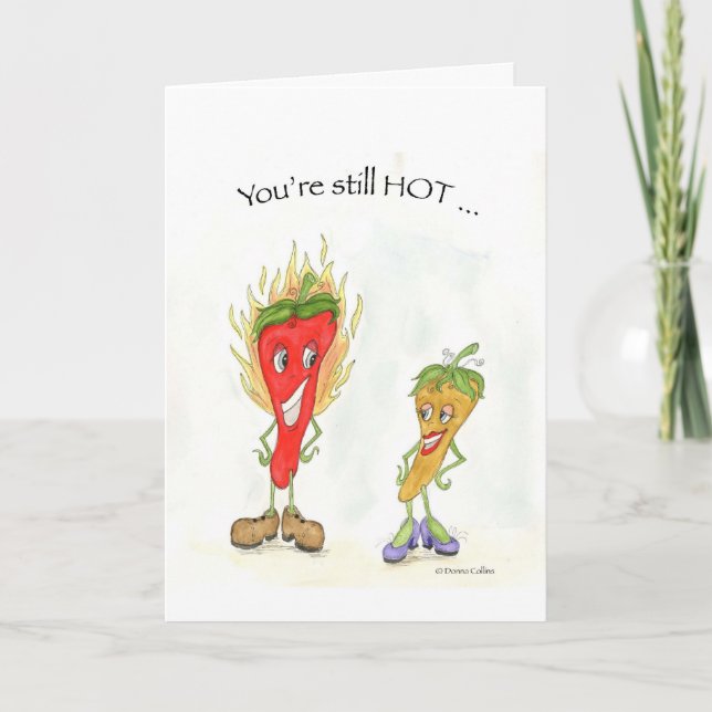 Su tarjeta de cumpleaños de Peppers todavía calien (Anverso)