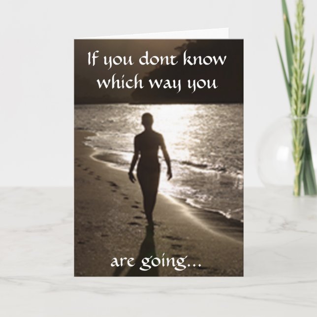 Su tarjeta de saludo de pasos (Anverso)