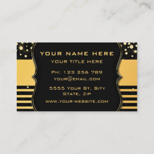 Su tarjeta de visita Black Gold Luxury Company
