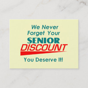 SU tarjeta de visita mayor de descuento