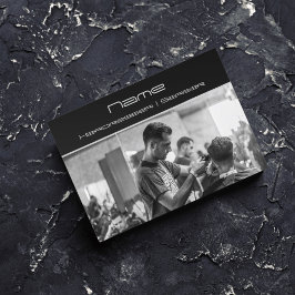 Su tarjeta de visita para peluquero fotográfico