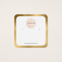 Su tarjeta de visualización de borde dorado de log