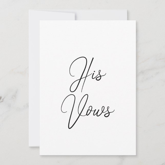 Su tarjeta de voto | Folleto de Votos Bodas para G (Anverso)