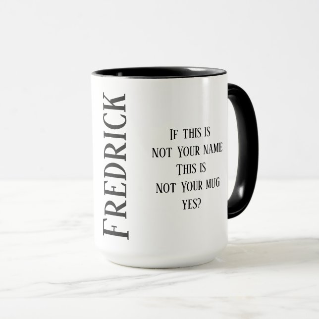 Su taza con su nombre (Anverso derecho)