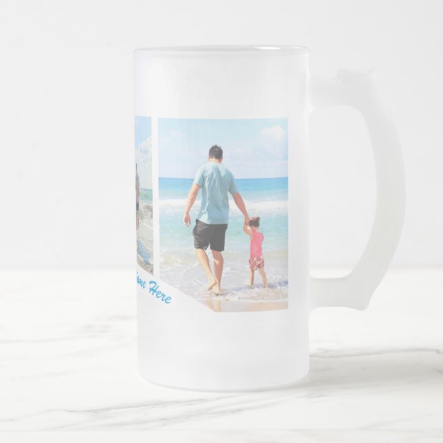 Su taza de cerveza de vidrio de Collage de fotos c (Derecha)