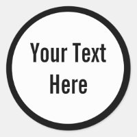 Su texto aquí Personalizado Pegatinas redondos de 