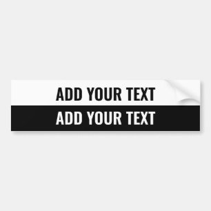 Su Texto "Folio Extra Bold" Calcomanía en Blanco y