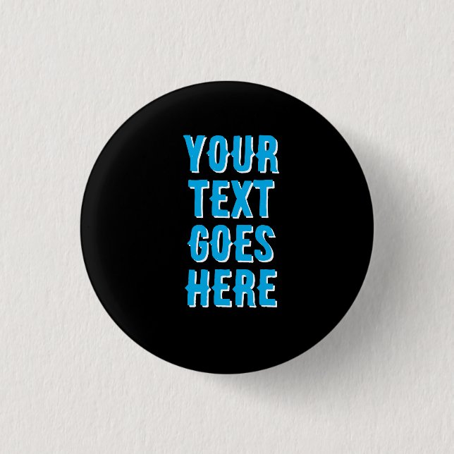 su texto va aquí, botón de insignia con pin  (Anverso)