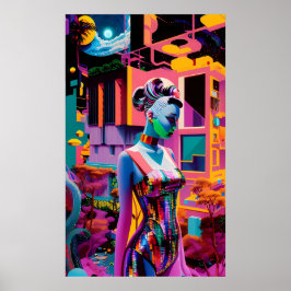 Su Vaporwave Bonsai hacia el arte de Kanagawa