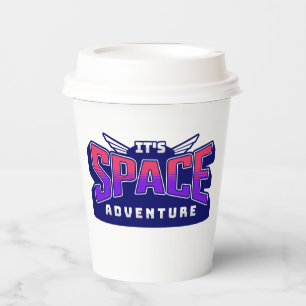 Su vaso de papel de Aventura Espacial