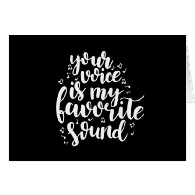 SU *VOZ* ES MI *SONIDO FAVORITO* (Anverso (Horizontal))