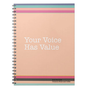 Su voz tiene cuaderno del valor