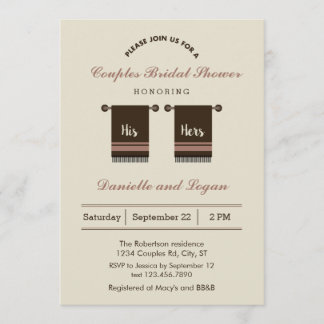 Su y el suyo invitación nupcial de la ducha