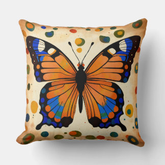 Suave almohada compacta con diseño de mariposa