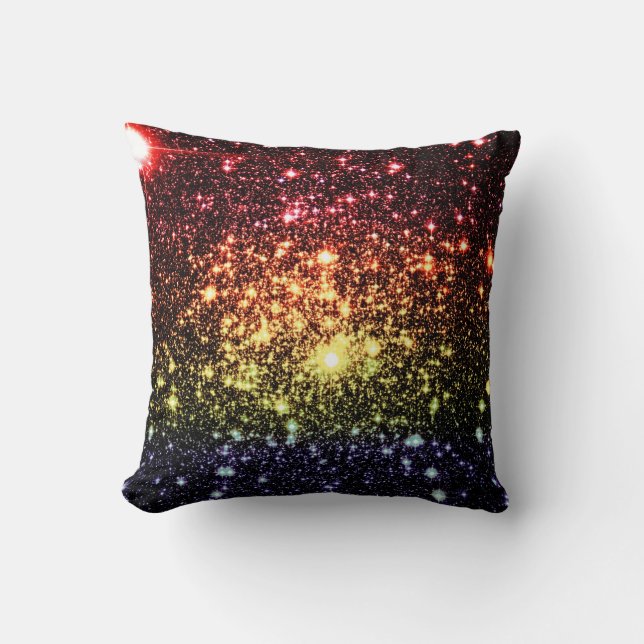 Suave almohada de las estrellas del arcoiris (Anverso)