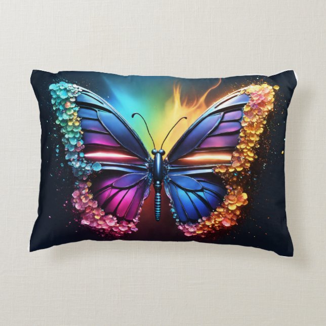 Suave almohada de mariposa, comodidad y elegancia (Reverso)