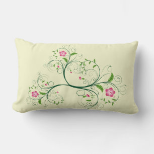 Suave almohada foral lumbar