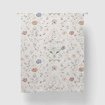 Suave Aquarela Caprichosa Flor Silvestre Pastel