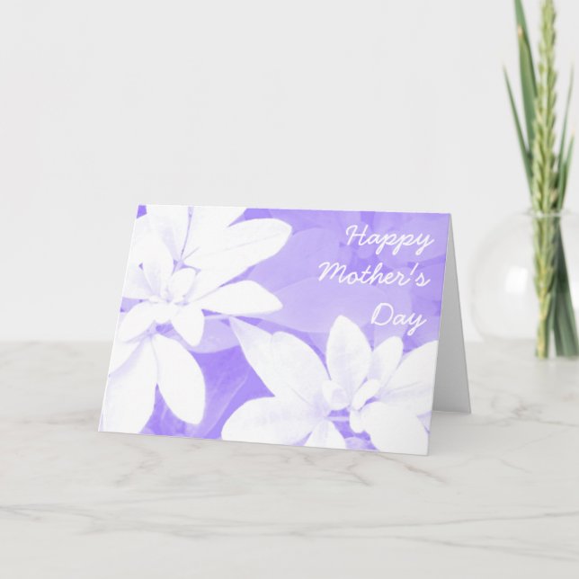 Suave deja el texto frontal de la tarjeta púrpura  (Anverso)