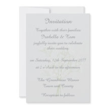 Suave Invitación de Boda Romántica Moderna Novia E