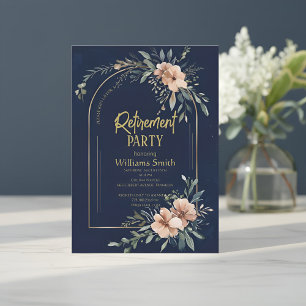 Suave Invitación de Jubilación en Verde Menta Acua