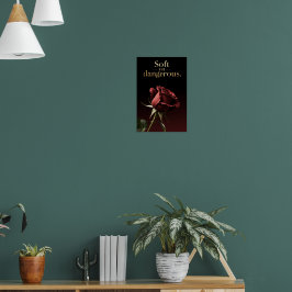 "Suave pero Peligroso" Arte Minimalista de Pared