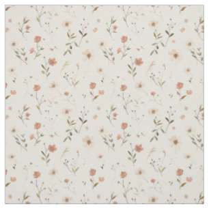 Suave tela floreada rosa Wildflower Vintage Boho 7