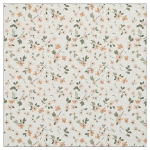 Suave tela floreada rosa Wildflower Vintage Boho 7
