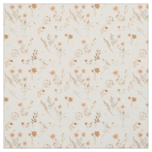 Suave tela floreada rosa Wildflower Vintage Boho 7