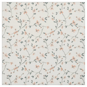 Suave tela floreada rosa Wildflower Vintage Boho 7