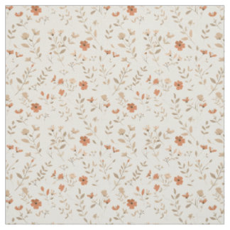 Suave tela floreada rosa Wildflower Vintage Boho 7