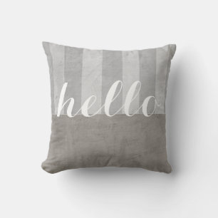 suave y elegante almohada de tiro gris y blanco co