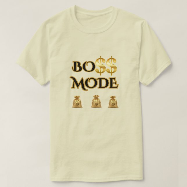 ¡SUBE DE NIVEL! CAMISETA MASCULINA MODO JEFE GRÁFI (Diseño del anverso)