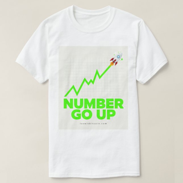 SUBE EL NÚMERO - Camiseta Meme de Bitcoin (Diseño del anverso)