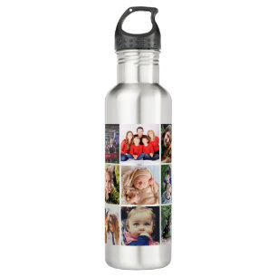 Sube tu botella de agua de acero inoxidable fotogr