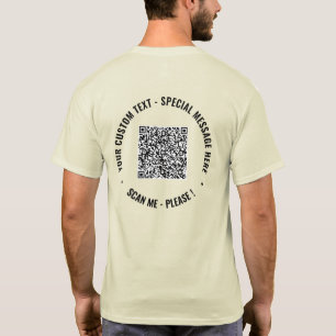 Sube tu camiseta promocional de código QR Agregar 