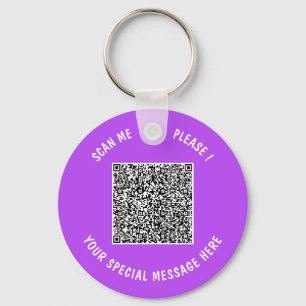 Sube tu código QR de llavero con texto y color per