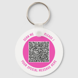 Sube tu código QR de regalo de llavero Agregar tex