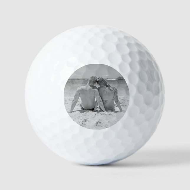 Sube tu foto Bolas de golf Sello Personalizado (Anverso)