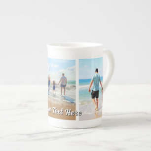 Sube Tu Foto Collage Taza De Porcelana De Hueso Ag