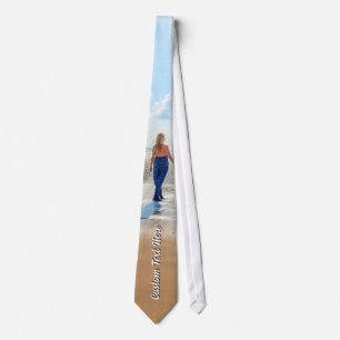 Sube tu foto Corbata Regalo Texto Personalizado