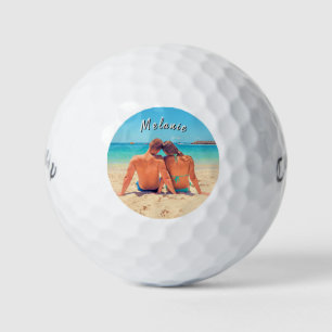 Sube tu foto Pelotas de golf Sello Añadir nombre p